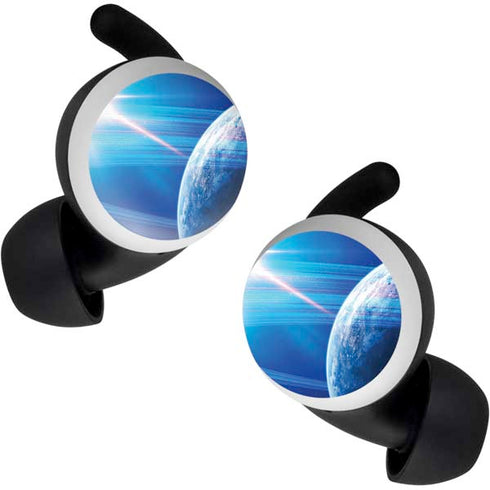 View of a Planet as it Looms in Close Orbit and with Rings Google Pixel Buds Skin